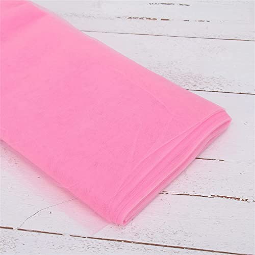 INKAJ Multi Purpose Solid Nylon Soft Net Combination Fabric - for Wedding, Parties, Costumes, and Decoration (16.4 x 4 Feet, Pink) - Image 2