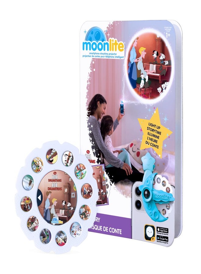 وقت قصة مونلايت - ١٠١ كلب مرقط من ديزني - طريقة سحرية للقراءة معًا - جهاز عرض غير متضمن - عبوة قرص واحد للأطفال والصغار - هدايا تعليمية للأطفال من سن ١٢ شهرًا فما فوق