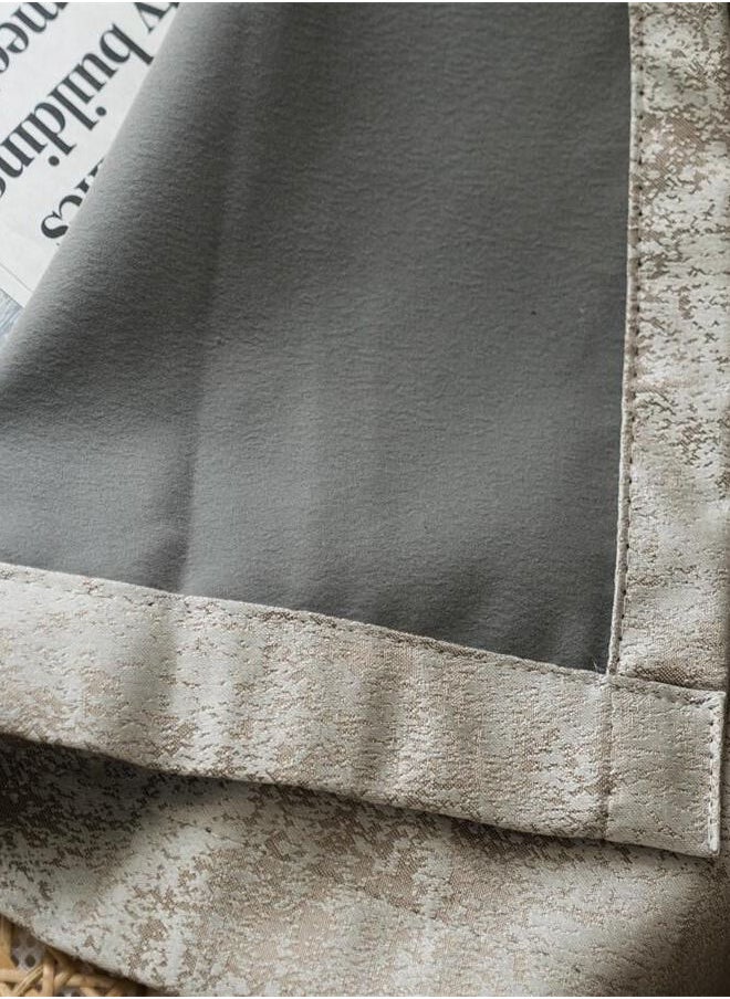 Generic - 2 Panels Blackout Curtains for Bedroom Insulation Noise Reduce Heat Brown - Image 1