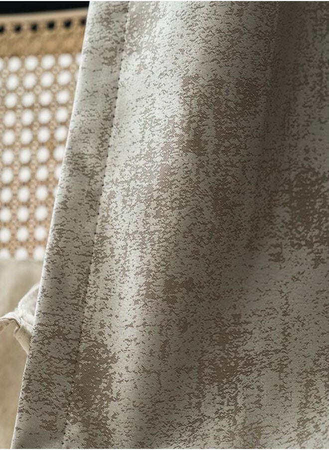 Generic - 2 Panels Blackout Curtains for Bedroom Insulation Noise Reduce Heat Brown - Image 1