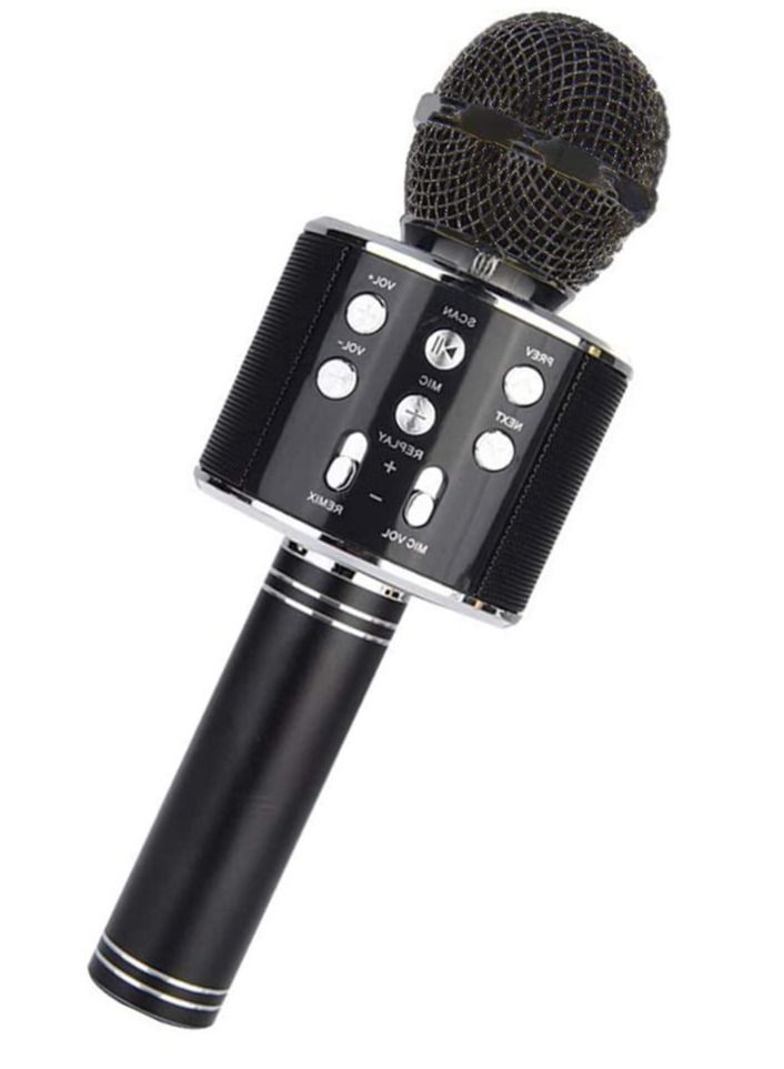 Wireless Bluetooth Karaoke Microphone,Rechargeable Kids Microphone Karaoke Machine,Professional Handheld Karaoke Mic Speaker Home KTV Kids Birthday Party - Best Gifts for Kids Adults (Black) - Image 1