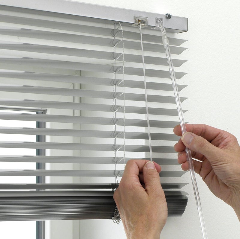 Gardinia Aluminium Venetian Blind, Wall and Ceiling Mounted, Mounting Kit Included, Aluminium Venetian Blind, Silver, 60 x 175 cm (LxH) - Image 2