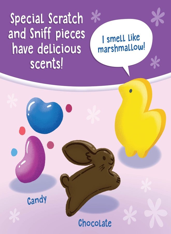 Peaceable Kingdom, Easter Bunny Scratch and Sniff Jigsaw Puzzle, Scented Candy Aroma, Visual Recognition, Problem Solving, Kids Ages 5+, 76 Pieces, Classroom Use, Easter Holiday Puzzle - Image 2