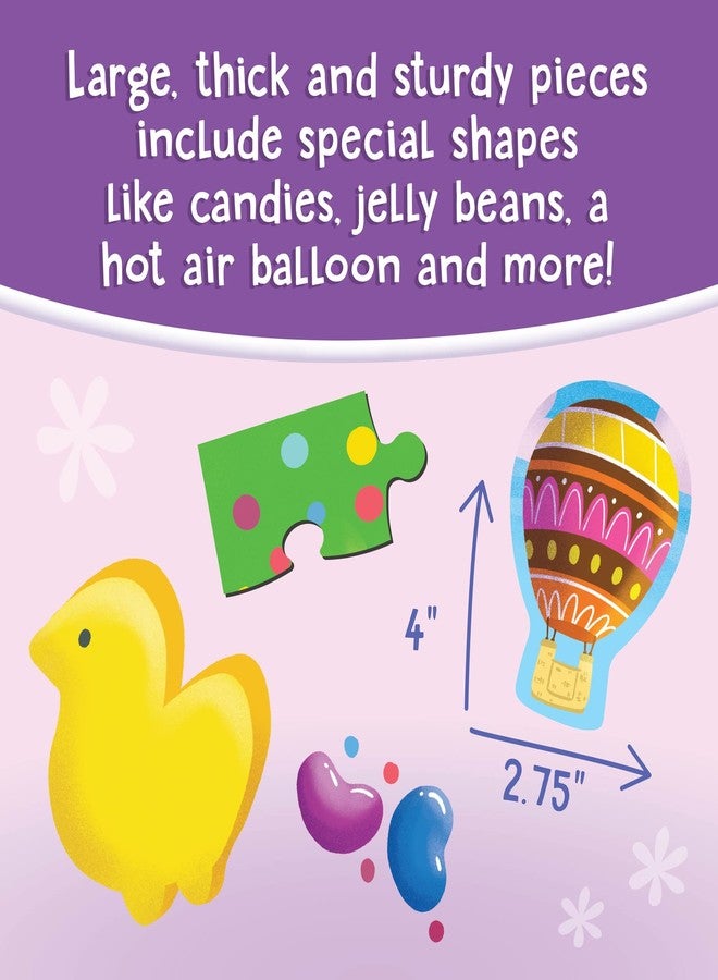 Peaceable Kingdom, Easter Bunny Scratch and Sniff Jigsaw Puzzle, Scented Candy Aroma, Visual Recognition, Problem Solving, Kids Ages 5+, 76 Pieces, Classroom Use, Easter Holiday Puzzle - Image 4
