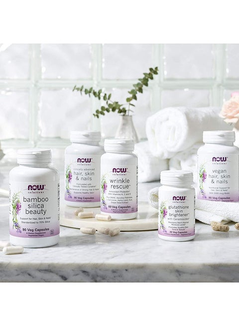Now Foods Glutathione Skin Brightener Dietary Supplement - 30 Capsules | Best Price Qatar