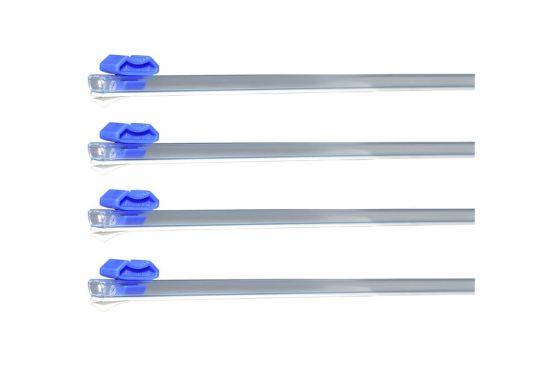 Uncle Jack 320 Slide Cutter-4 Pcs Self-Adhesive Two-Way Sliding Cutter, Suitable for 12.5 Inch Wide Plastic Wrap, Aluminum Foil, Barbecue Paper, Baking Paper - Image 1