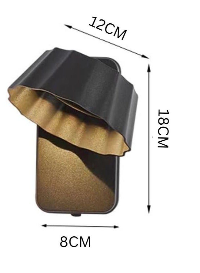 YATAI LIGHTING YT YATAI LIGHTING Modern LED Wall Light for Bedroom,Living Room,and Hallway Bathroom,Black Wall Light with Remote Control, Dimmable Light, Adjustable 3 Color Temperature  - Image 5