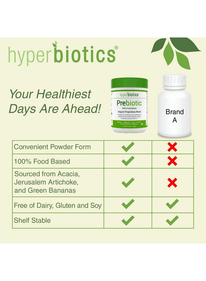 Hyperbiotics Vegan Organic Prebiotic Powder; 13.23Oz 54 Servings; Unflavored Fiber Supplement; Supports Healthy Digestion & Growth Of Beneficial Bacteria; Jerusalem Artichoke And Acacia - Image 5