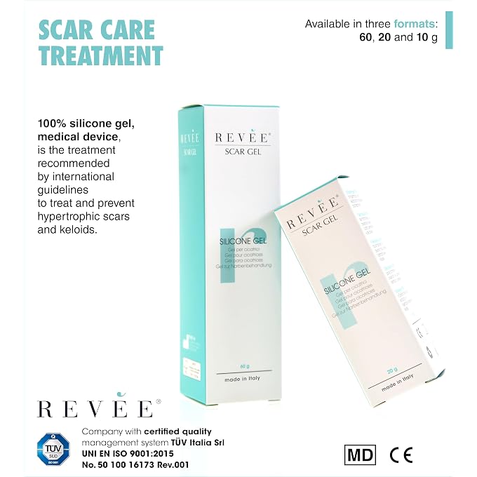 REVE Scar Gel 60g Surgical Scar Cream - 100% Silicone, Topical Scar Gel, Wound Healing Cream - Image 2