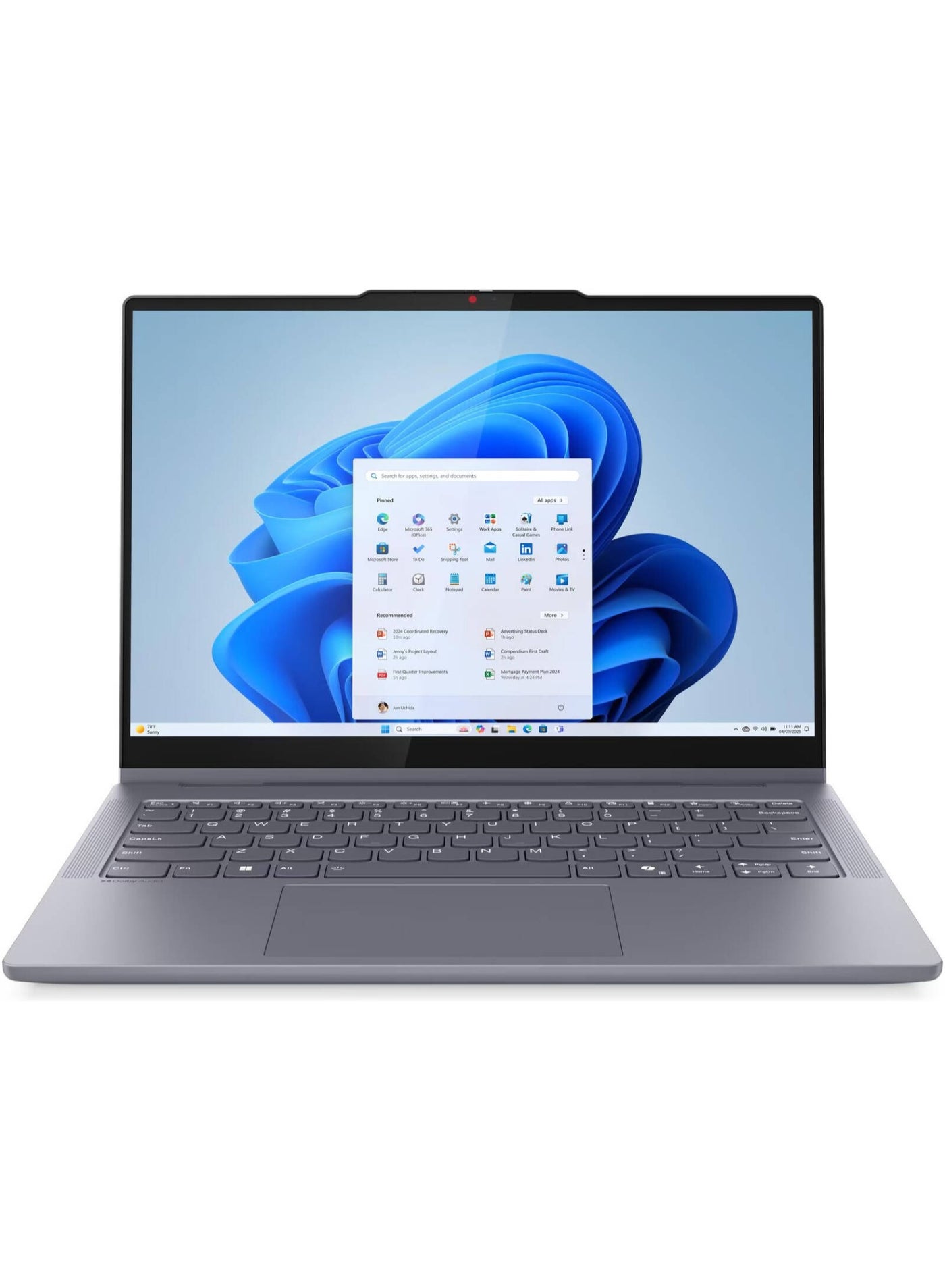 IdeaPad 5 2-in-1 14IAL10 Laptop, 14" WUXGA IPS Display, Intel Core Ultra 5 225U Processor/8GB RAM/512GB SSD/Intel Graphics/Windows 11 Home English Luna Gray