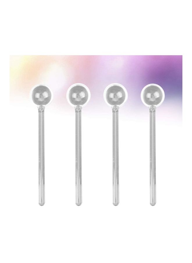 4-Piece Espresso Spoon Set Silver - Image 4