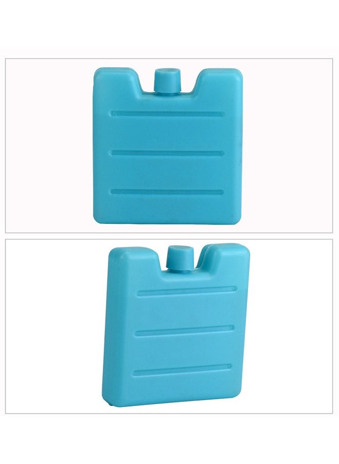 HY - Ice blocks Ice Packs for Lunch Boxes Cooler Ice Packs Long Lasting Lunch Ice Packs Slim Reusable Cool Packs for Cooler Freezer Ice Packs Stackable Square Design Blue 70ml (Set of 4) - Image 1