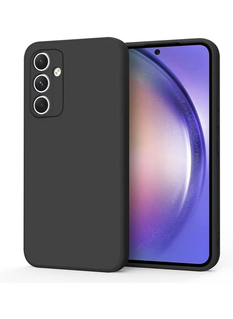 Soft Silicone Cases for Samsung Galaxy A55 5G 6.6-Inch,【Military Grade Drop Protection】 【Anti-Scratch Microfiber Lining】 Shockproof Slim Cover for Samsung Galaxy A55（Black） - Image 1