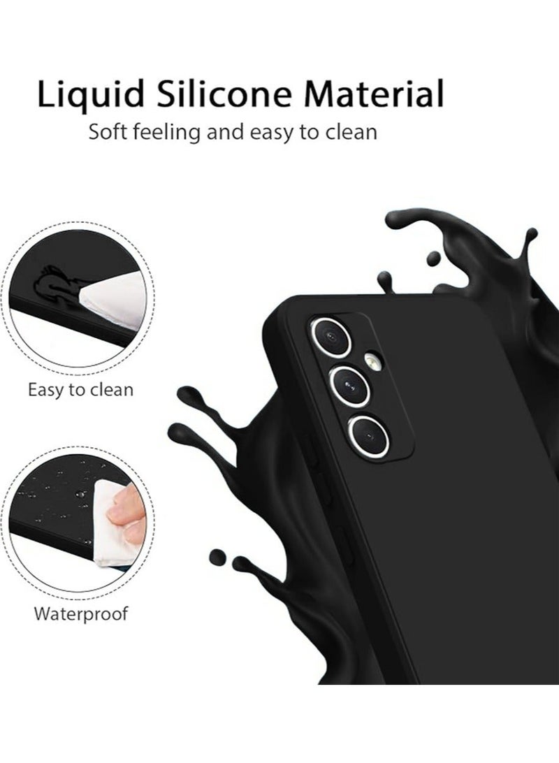 Soft Silicone Cases for Samsung Galaxy A55 5G 6.6-Inch,【Military Grade Drop Protection】 【Anti-Scratch Microfiber Lining】 Shockproof Slim Cover for Samsung Galaxy A55（Black） - Image 3