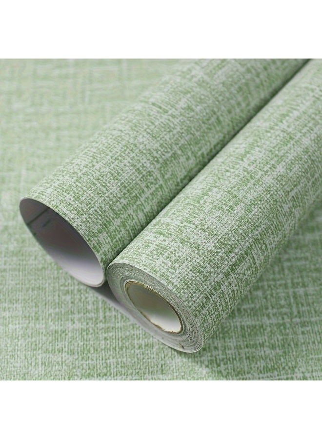 Anna Waterproof Moisture-Proof Self-Adhesive Linen Fabric Wallpaper for Home and Hotel Bathrooms - Image 1