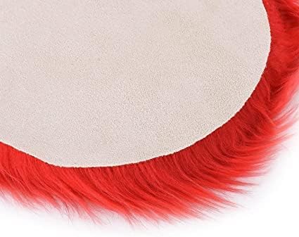 Zyomatiq Love Heart Shape Plush Carpet Living Room Bedroom Modern Traditional Carpet Heart Entrance Door Mats Rug Home Sofa Carpet 40 x 50cmRed - Image 3
