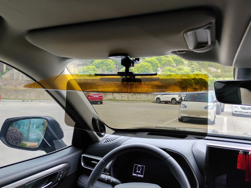 JOSALINAS Automotive Sun Visors for Car, Van, Truck, Polarized Protection, Universal Install Anti-Glare Extender (15.35" for Day/Night 2 in 1 Sun Visor) - Image 2