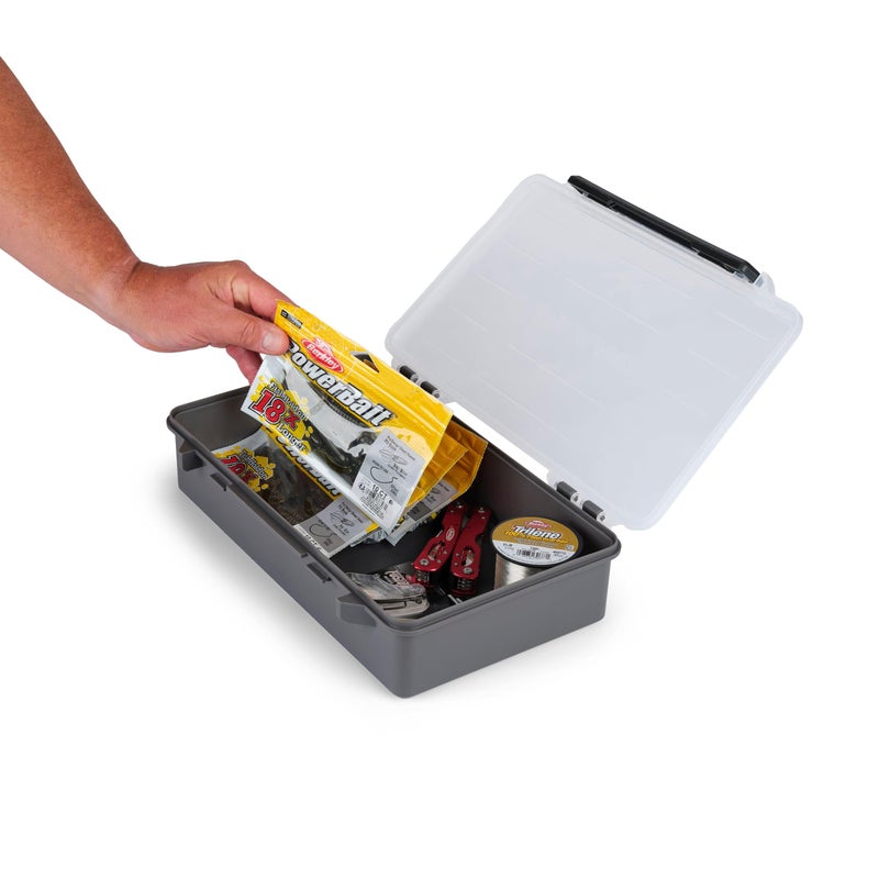 Plano StowAway 3700 Deep Open Stow Tackle Box, with Corrosion-Preventive Rustricor, Single Latch Design, Transparent DuraView Lid, Stackable Storage for Fishing Bait, Lures and Gear - Image 4