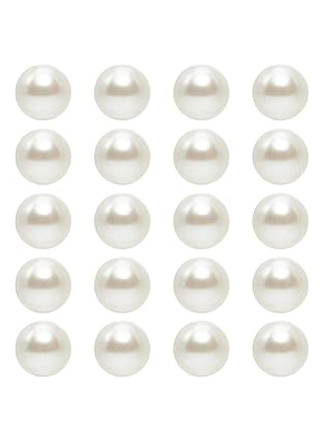 120 قطعة من خرز الأكريليك اللؤلؤ المقلد، 20 مم - Image 1