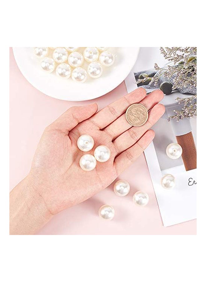 120 قطعة من خرز الأكريليك اللؤلؤ المقلد، 20 مم - Image 4