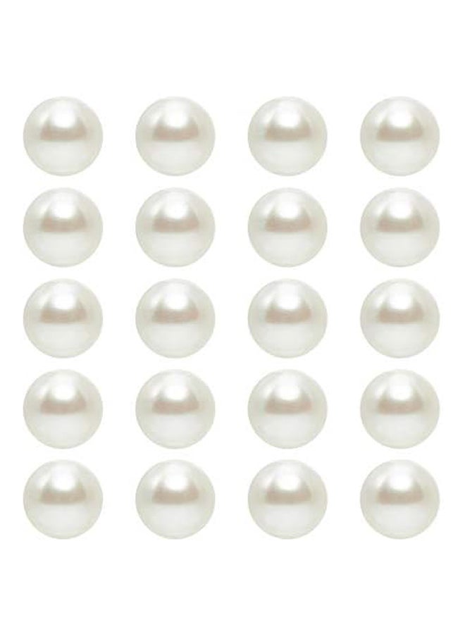 120 قطعة من خرز الأكريليك اللؤلؤ المقلد، 20 مم - Image 2