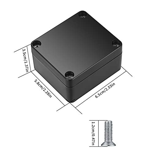 Fulushouxi Project Box, 4 Pcs Electrical Junction Box, IP65 Waterproof Electrical Project Case, ABS Plastic Dustproof Outdoor Electrical Boxes, Electronic Junction Box Power Enclosure, 2.5x2.3x1.4 inch (A) - Image 2