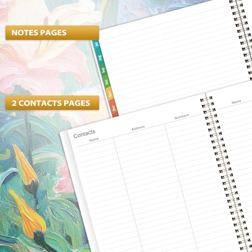 Lortarl Planner 2026-2027 - Academic Planner 2026-2027 Weekly and Monthly from July 2026 to June 2027, 9" x 11", Weekly Monthly Calendar with Inner Pocket, Colorful Coated Tabs - Image 5