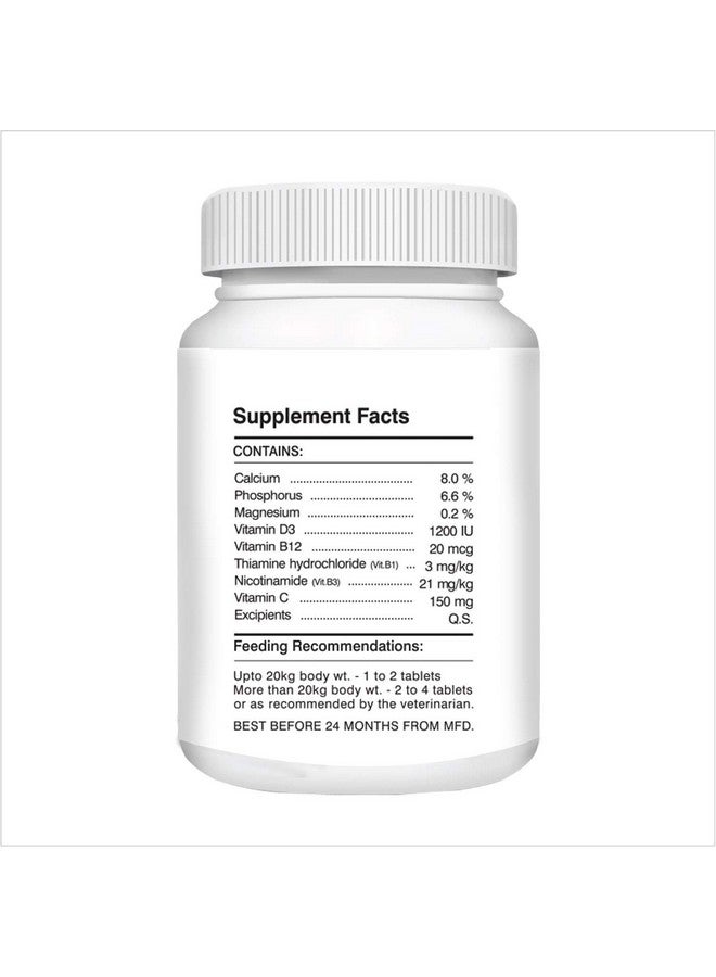 Drools Absolute Calcium Tablet- Dog Supplement, 50 Pieces - Image 3