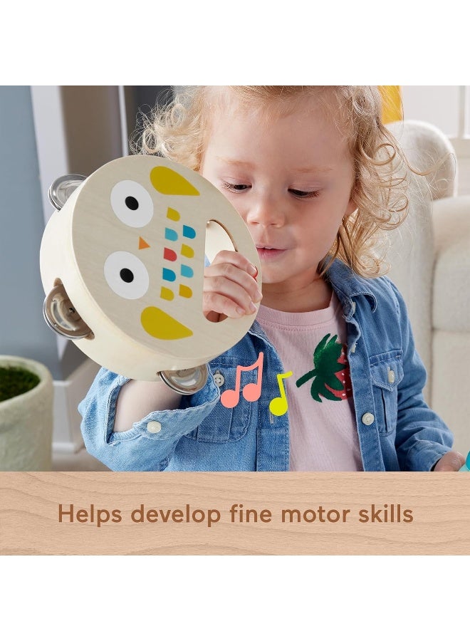 Fisher-Price ​Toddler Wooden Musical Instruments Gift Set With Toy Animals, 6 Wood Pieces For Kids Ages 2+ Years  - Image 3