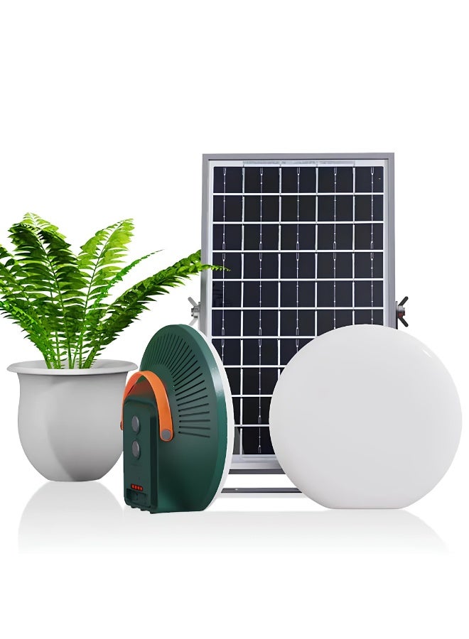 Moon Light Rechargeable Solar LED Lamp 12W Portable Solar Tent Lights - Image 2