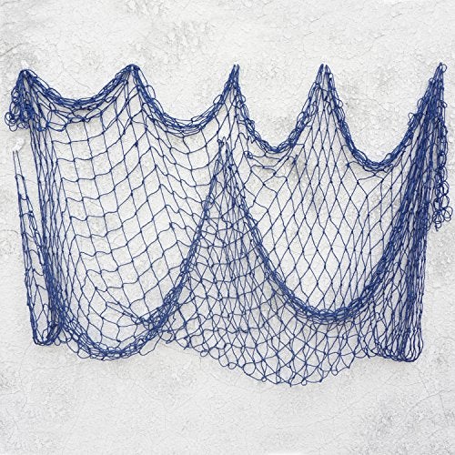 Bilipala Decorative Fish Netting Fishing Net Decor Ocean Pirate Beach Theme Party Decorations Mediterranean Decor Blue - Image 1