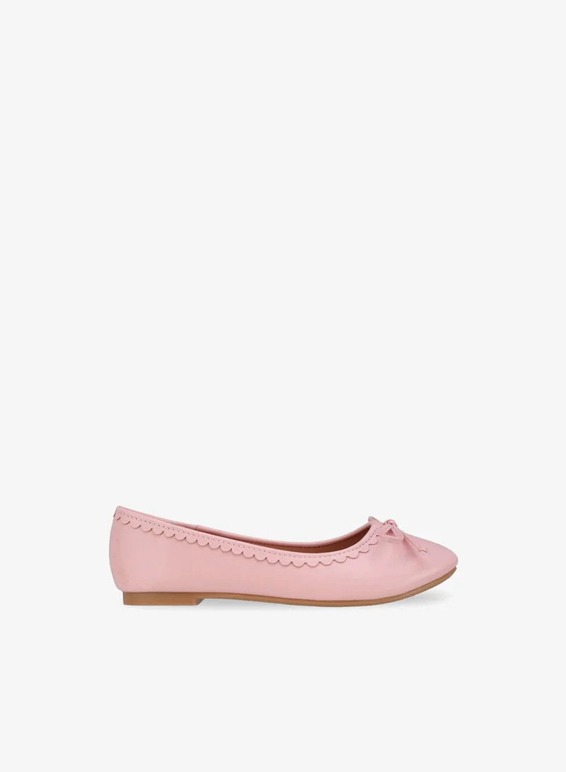 Flora Bella By Shoexpress Flora Bella Girls Bow Accent Ballerina Shoes