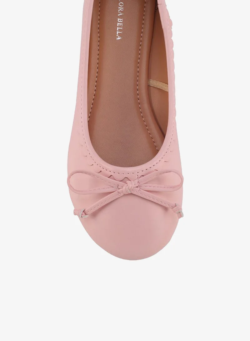 Flora Bella By Shoexpress Flora Bella Girls Bow Accent Ballerina Shoes