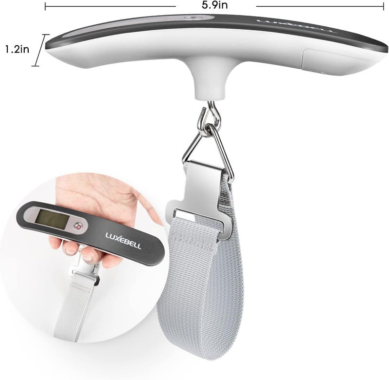 LUXEBELL Digital Luggage Scale Vacation Travel Essentials Accessories Gifts for Traveler Portable Suitcase Handheld Weight Scale 110 lbs Hanging Baggage Travel Must Haves - Image 3