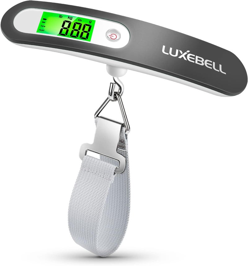 LUXEBELL Digital Luggage Scale Vacation Travel Essentials Accessories Gifts for Traveler Portable Suitcase Handheld Weight Scale 110 lbs Hanging Baggage Travel Must Haves - Image 1