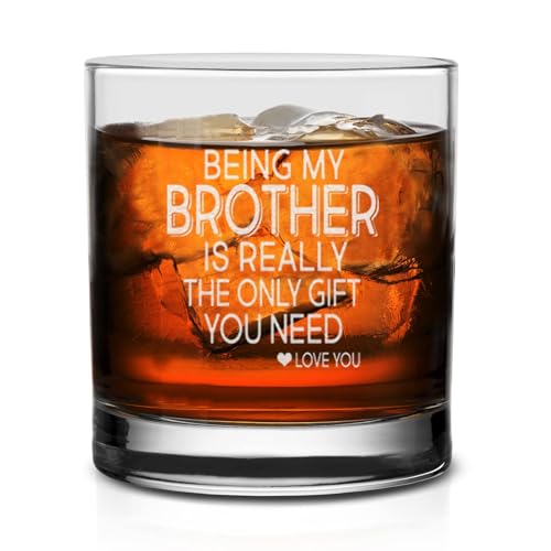 NeeNoNex Being my Brother is Really The Only Gift You Need Whiskey Glass - Sarcastic Gift for Brothers - Image 4