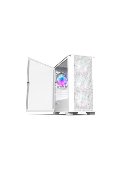 Montech Air 100 ARGB Micro-ATX Gaming Case - White