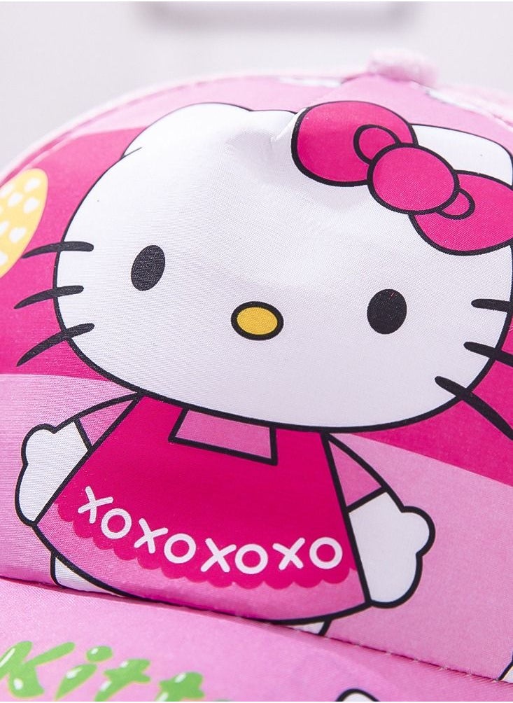 Hello Kitty - Hello Kitty Hats For Kids Outdoor Cartoon Adjustable Sunnet Hats - Image 1