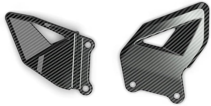 متوافق مع CBR600RR CBR600 RR 2003-2024 واقي كعب دواسة الدراجة النارية ألواح زخرفة مظهر الكربون (نسيج CF Array) - Image 1