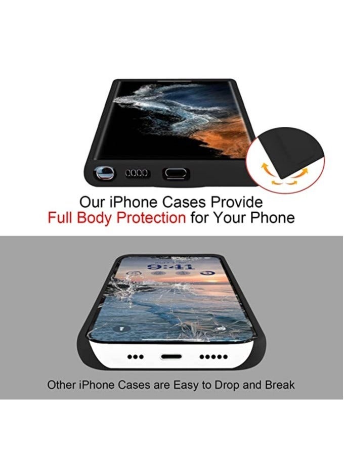 ELTRAZONE حافظة سامسونج جالاكسي S23 ألترا مع حامل غير قابلة للانزلاق ومقاومة للخدوش والصدمات حافظة سامسونج S23 ألترا مع حامل مغناطيسي، غطاء واقي حافظة سيليكون لهاتف جالاكسي S23 ألترا باللون الأسود - Image 3