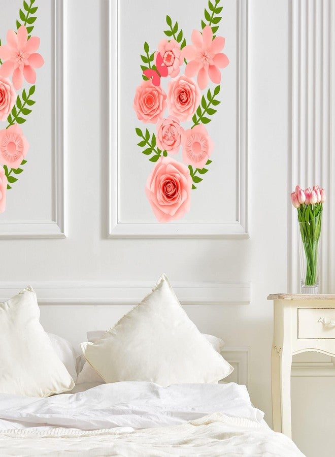 Harloon 60 Pcs Large Paper Flower Template Kit DIY Paper Decorations for Wall Petal Stencil, 9 Types of Flowers for Wedding Birthday Party Photography Backdrop - Image 3