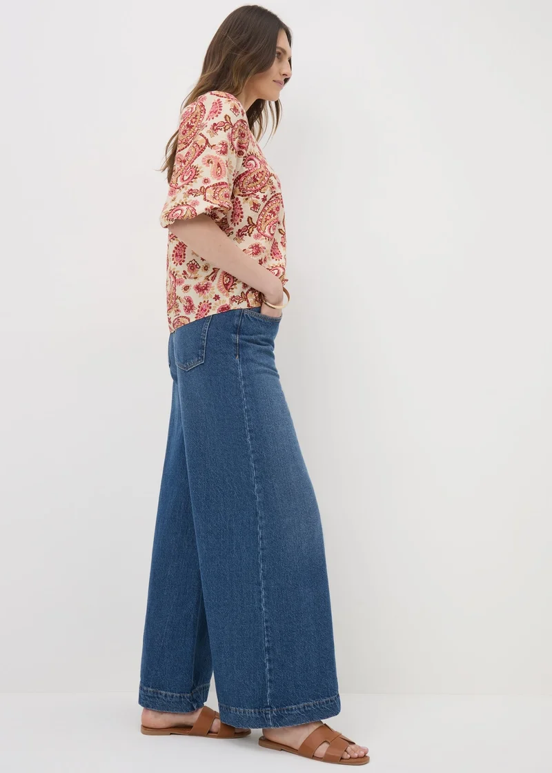 Matalan Pink Paisley Print Co Ord Blouse