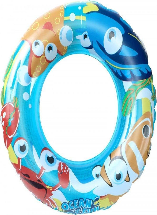 RENARSH Swimming Ring Swim Tube for Kids Swimming Ring for Girls and Boys Inflatable Swim Ring (20 INCH Pack of 2) - Image 2
