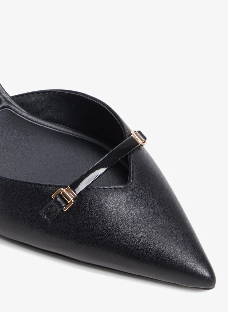 Aldo  NAILAH Textured Pointed Toe Mule Pumps for Women | Best Price UAE