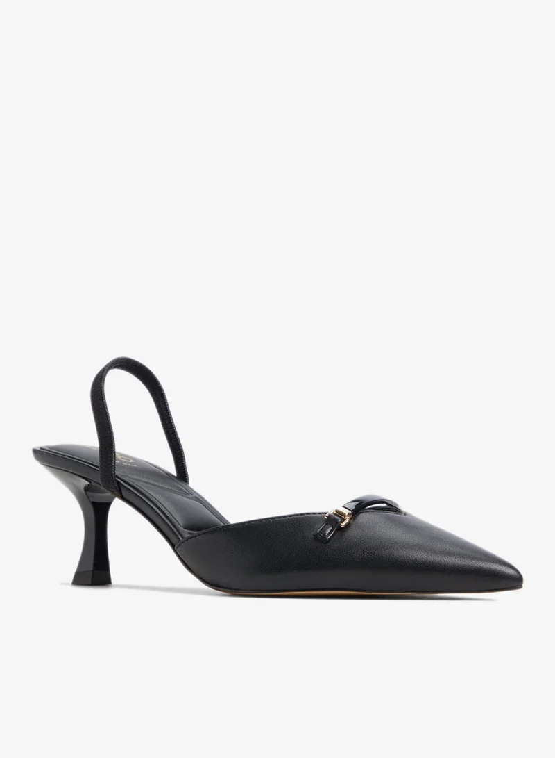 Aldo  NAILAH Textured Pointed Toe Mule Pumps for Women | Best Price UAE