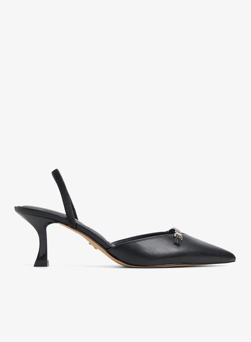 الدو NAILAH Textured Pointed Toe Mule Pumps