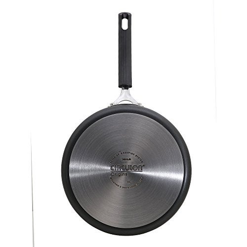 Circulon Origins Hard Anodised Aluminium Non Stick Sautepan with Lid | Non Stick Frying Pan Big Size, Gas and Induction Compatible, 24cm, Black - Image 4