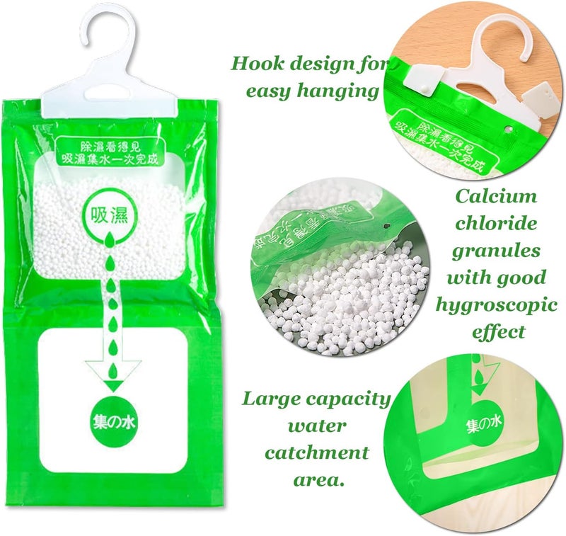 SPOKKI 10 Pcs Dehumidifier Hanging Bag, Dehumidifiers For Home & Kitchen, Home Moisture Absorber Hanging Dehumidifiers For Wardrobes/Kitchen/Living Room/Bathroom/Bedroom - Image 5