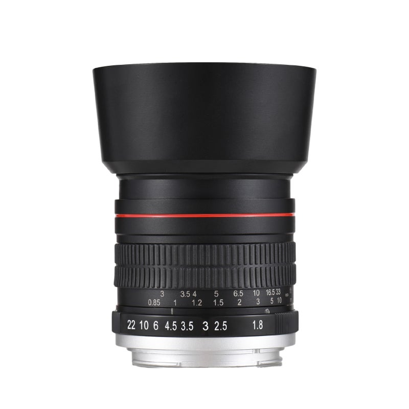 85mm Fixed Focus Camera Lens F1.8 Large Aperture Manual Focus with EF Mount 7 Groups 10 Elements Compatible with Canon EOS Rebel T8i T7i T6 T3i T2i 4000D 2000D 1300D 850D 800D 600D 550D 90D 80D 77D - Image 1