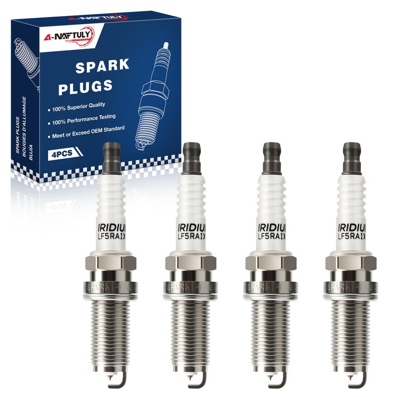 Iridium Spark Plugs 4 Pack 4469 LFR5AIX11 Fits for 25 Toyota Camry RAV4 Highlander Venza Scion tC 2010 2011 2012 2013 2014 2015 2016Nissan Altima Sentra 20022006 L4 25L